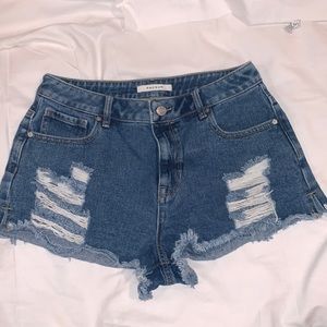 PacSun High Rise Festival Jean Shorts